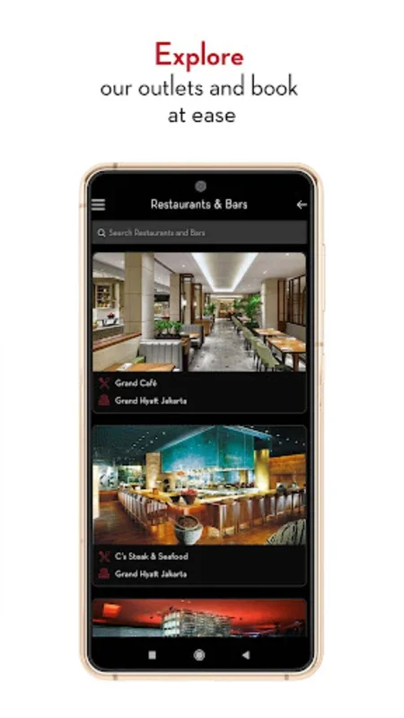 Dine at Hyatt Jakarta for Android - Exclusive Dining Benefits