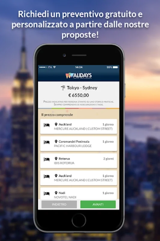 Alidays for Android - Plan Long-Haul Trips Seamlessly