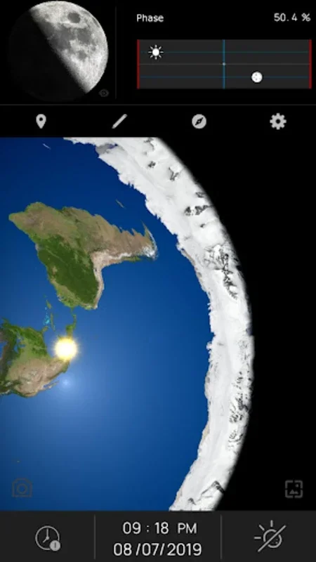 Flat Earth for Android - Celestial Navigation App