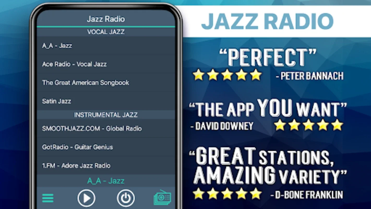 Jazz Radio Favorites for Android - Stream Diverse Jazz