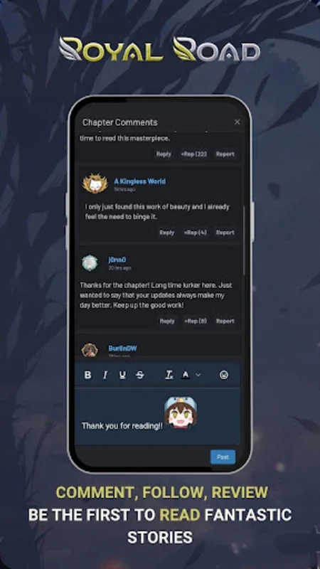 Royal Road for Android - Free Fantasy & Sci-Fi Novels
