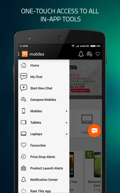 91mobiles for Android - Price Comparison at Your Fingertips