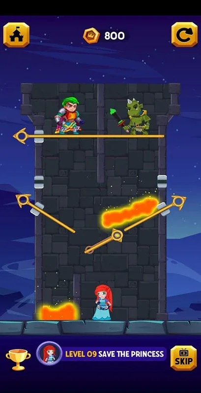 Hero Rescue 2 for Android: Save the Princess with Pin Puzzles