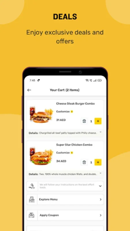 Hardee's UAE-Order online for Android - Order Quality Meals at Your Doorstep