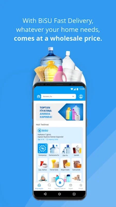 BiSU - Carboy Water & Market for Android: Swift Delivery & Social Impact