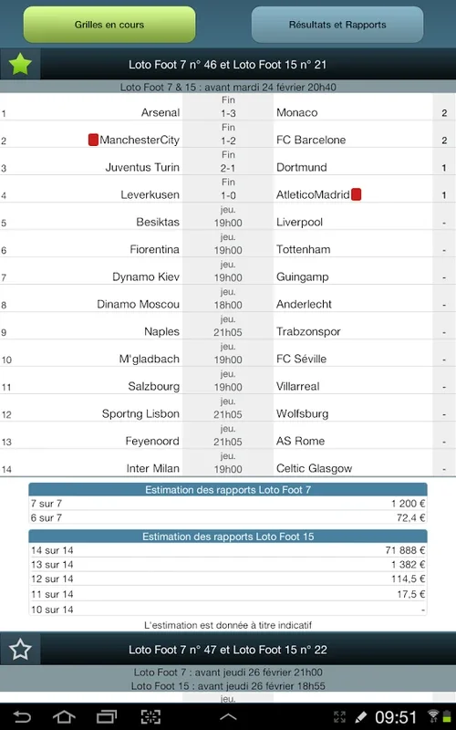 LF7&15 Livescore for Android - Get Insights and Predictions