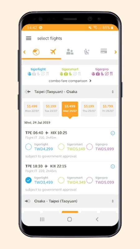 Tigerair Taiwan for Android - Affordable Flight Booking