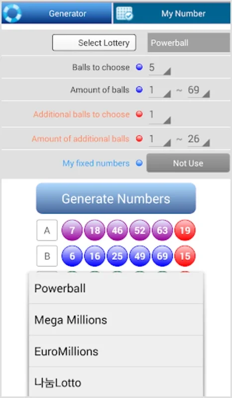 Multi Lotto Generator for Android - Customize Your Winning Chances