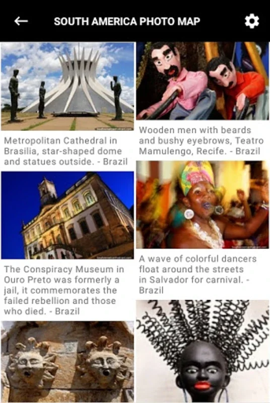 South America Photo Map for Android - Explore with Ease