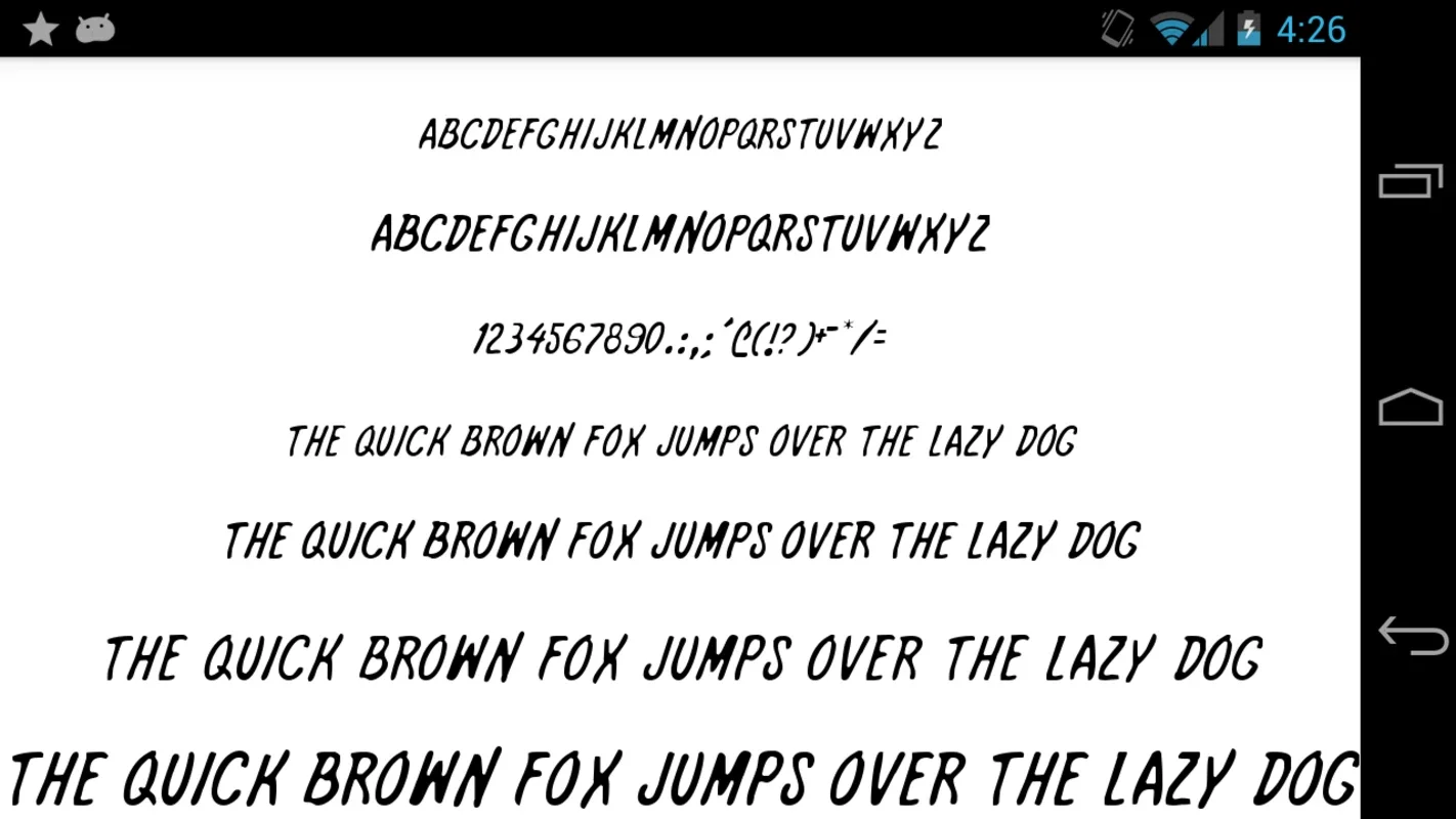 Free Fonts 50 Pack 24 for Android - Customize Messages with Unique Fonts