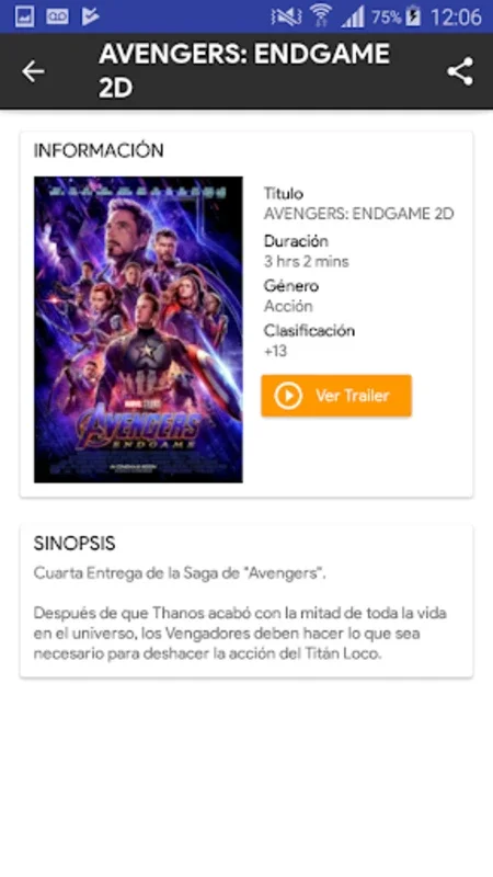 Nuevo Monumental for Android - Seamless Movie Scheduling