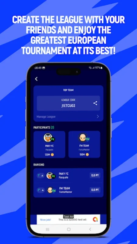 FantaMaster Champions for Android - Manage Fantasy Teams in Real-Time