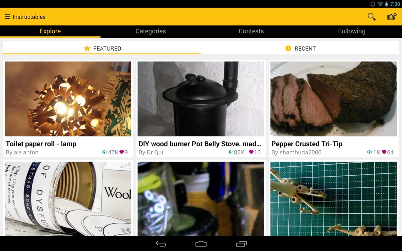 Instructables for Android - DIY Projects at Your Fingertips