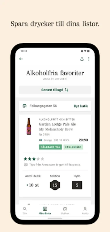 Systembolaget for Android: Streamline Your Drink Shopping