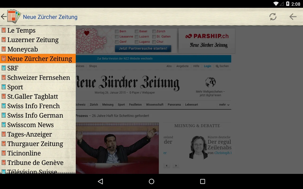 Schweiz Zeitungen for Android - Stay Informed with Swiss News