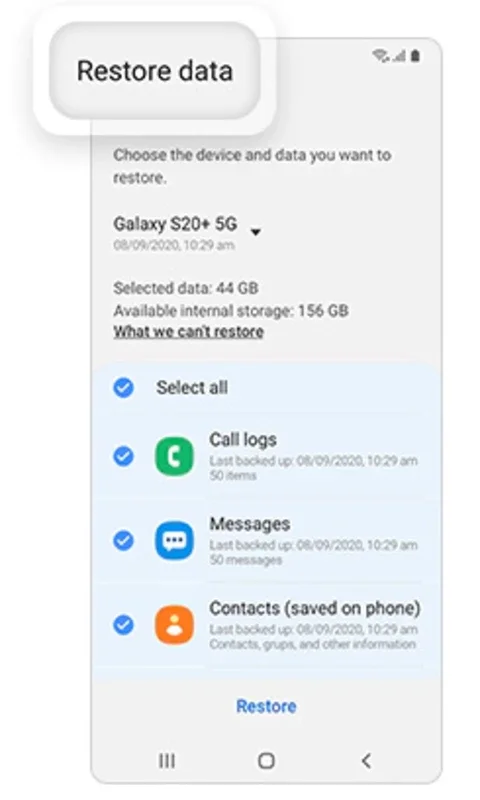 Samsung Cloud for Android - Secure Your Device Data