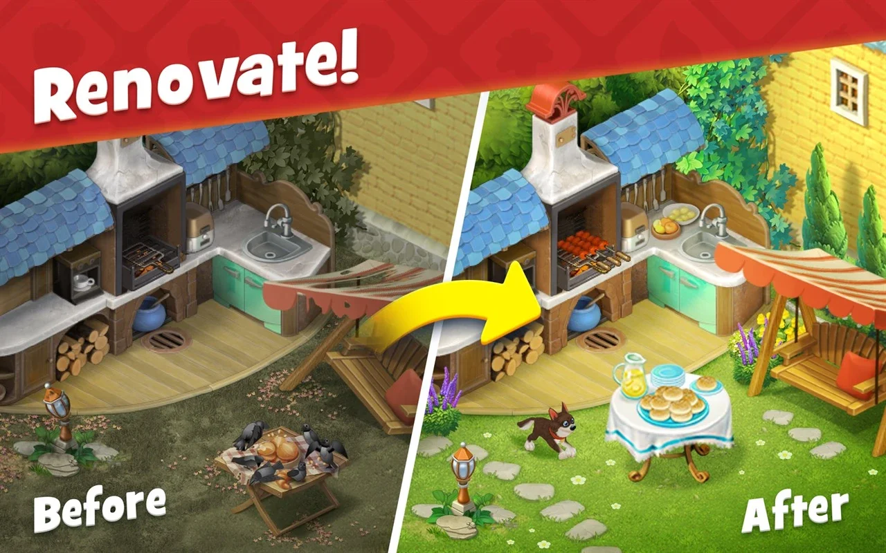 Gardenscapes for Windows: Solve Puzzles, Renovate Your Dream Villa