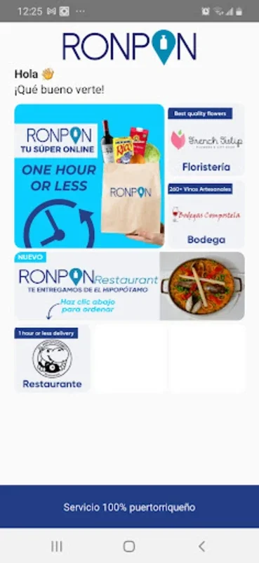 RonPon for Android - Get Essentials Delivered in Under 60 Minutes