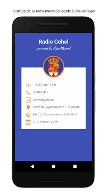 Radio Cehel for Android - Stream Albuñol's Local Broadcasts