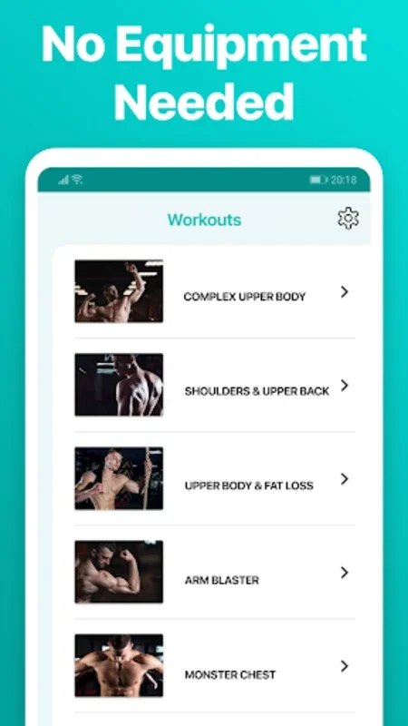 Upper Body Exercises for Men for Android - Strengthen Your Upper Body