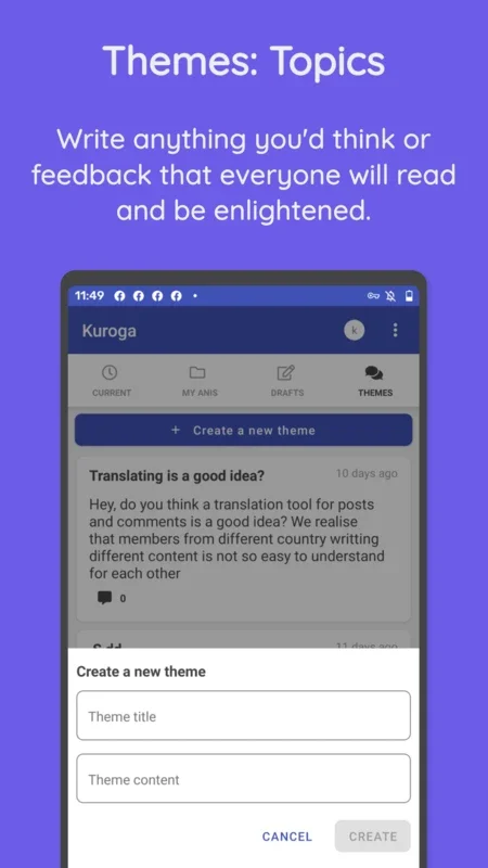 Kuroga for Android - Effortless GIF Creation