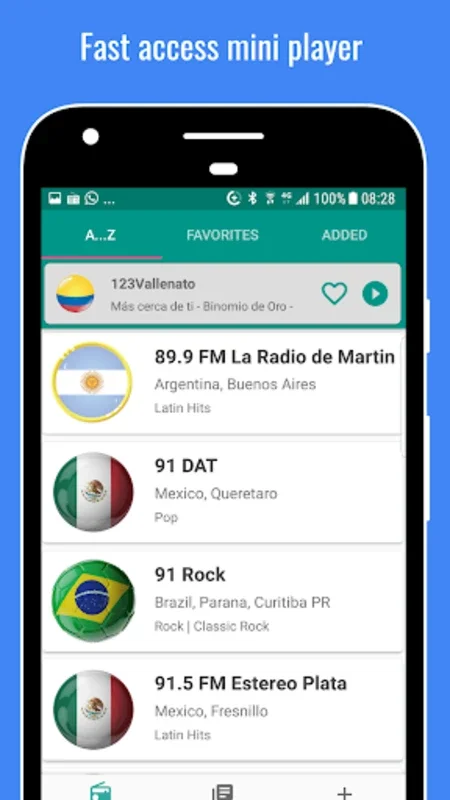 Latin American Radio Stations for Android - Immersive Audio