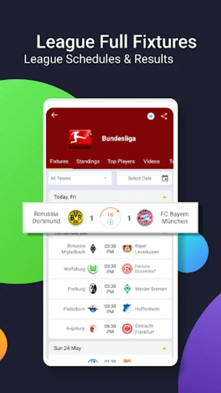 mobiSCORE Today Live Scores for Android - Real-Time Football Updates