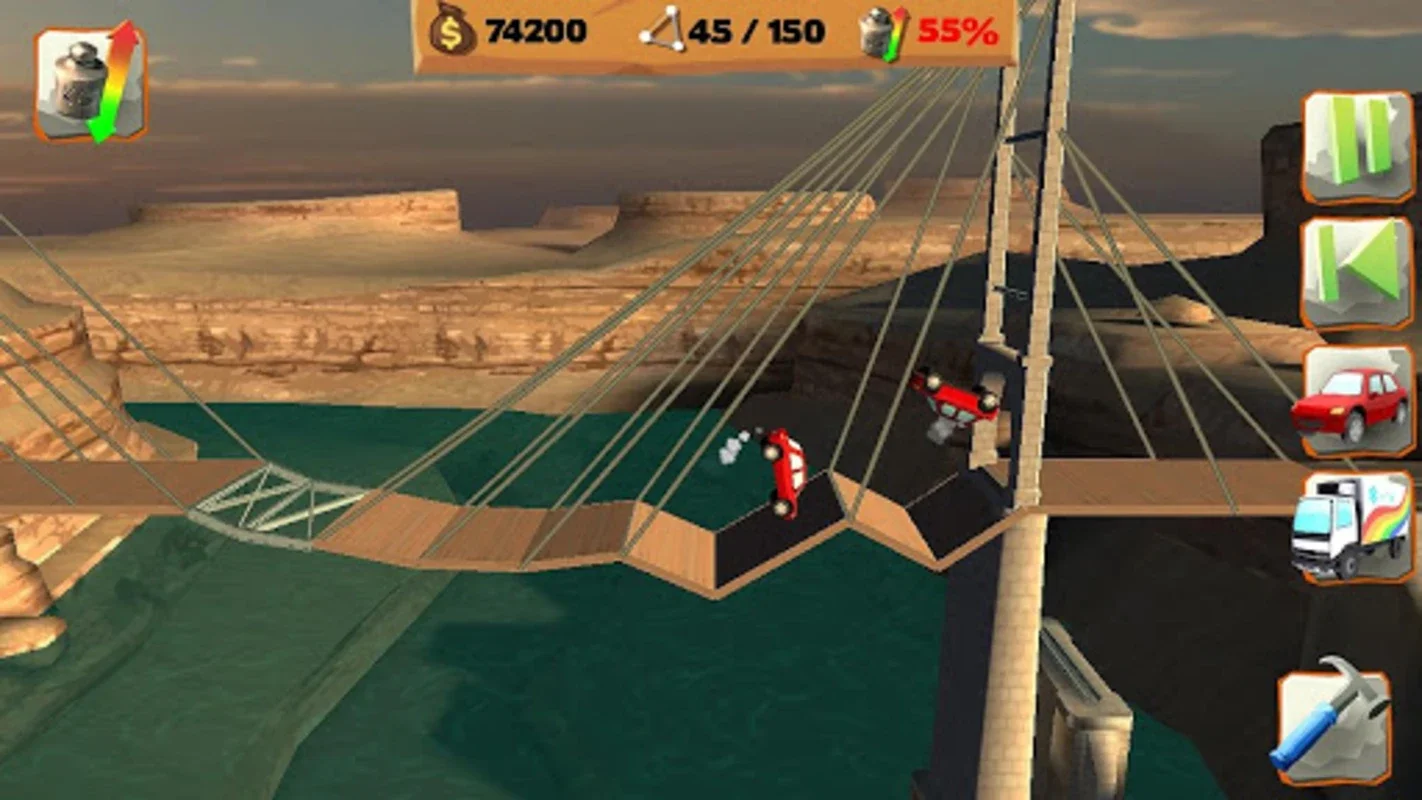 Bridge Constructor Playground FREE for Android - Build Bridges with Ease