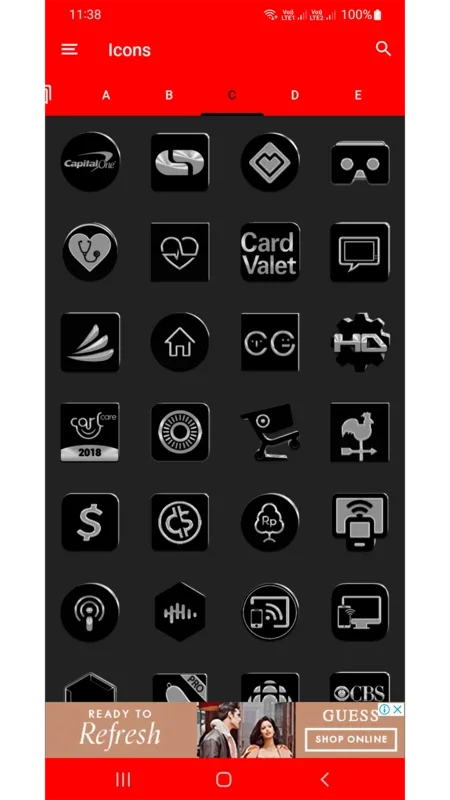 Black Icon Pack Free for Android - Customize Your Device