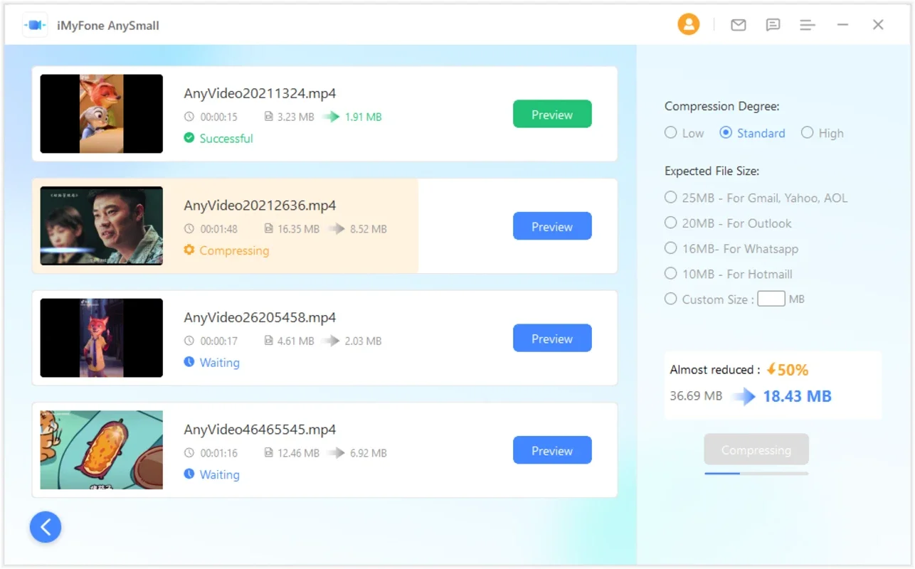 iMyFone AnySmall Video Compressor for Windows: Compress Videos Effortlessly