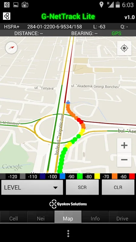 G-NetTrack Lite for Android - Monitor Mobile Networks