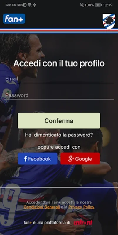 UC Sampdoria Fan+ for Android: Exclusive Content for Fans