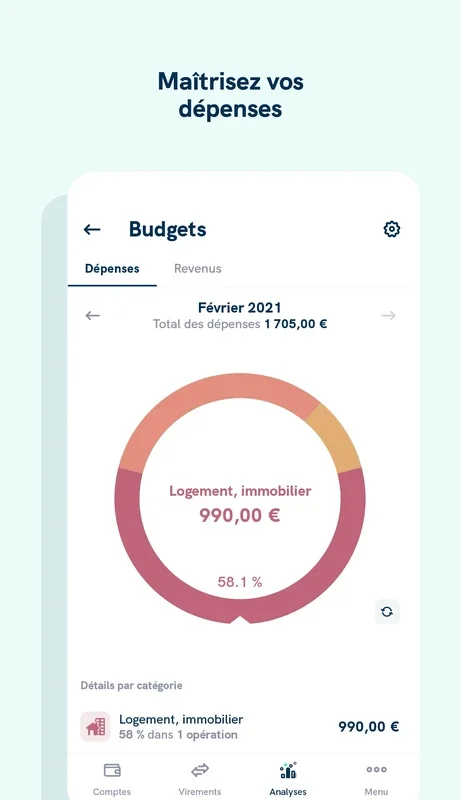 Linxo for Android - Manage Your Finances Easily