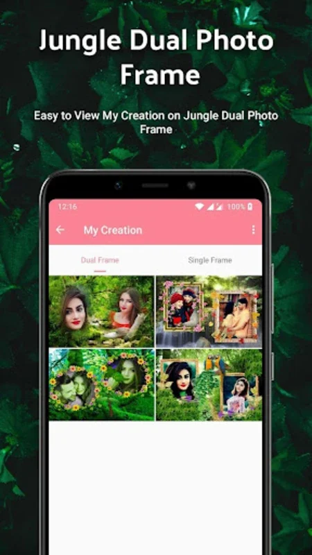 Jungle Dual Photo Frames for Android - Download the APK from AppHuts