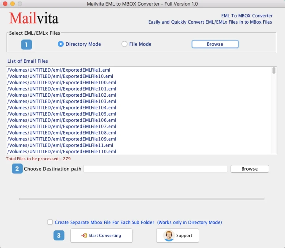 Mailvita EML to MBOX Converter For Mac: Effortless Conversion