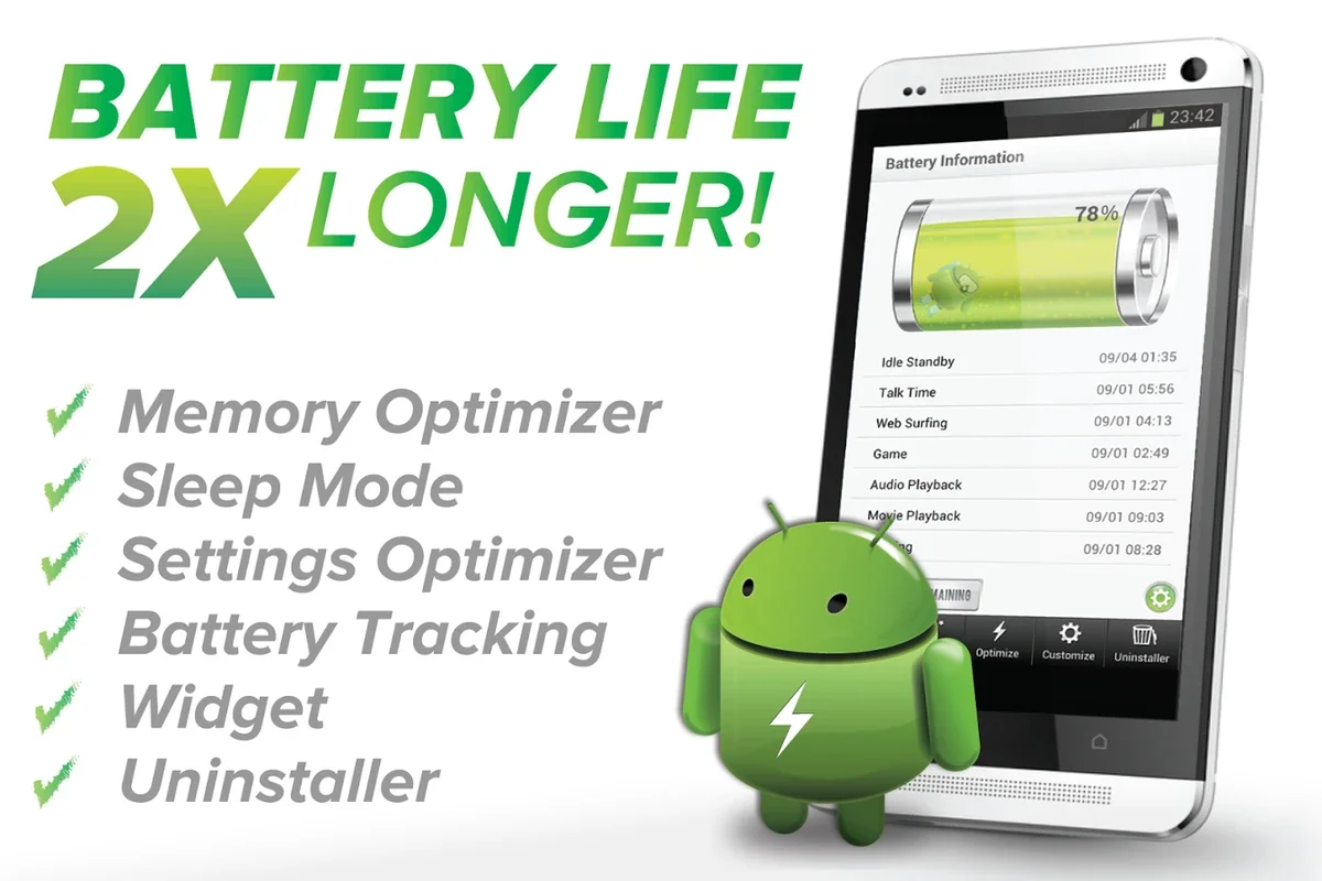 Battery Saver 2 for Android: Extend Battery Life