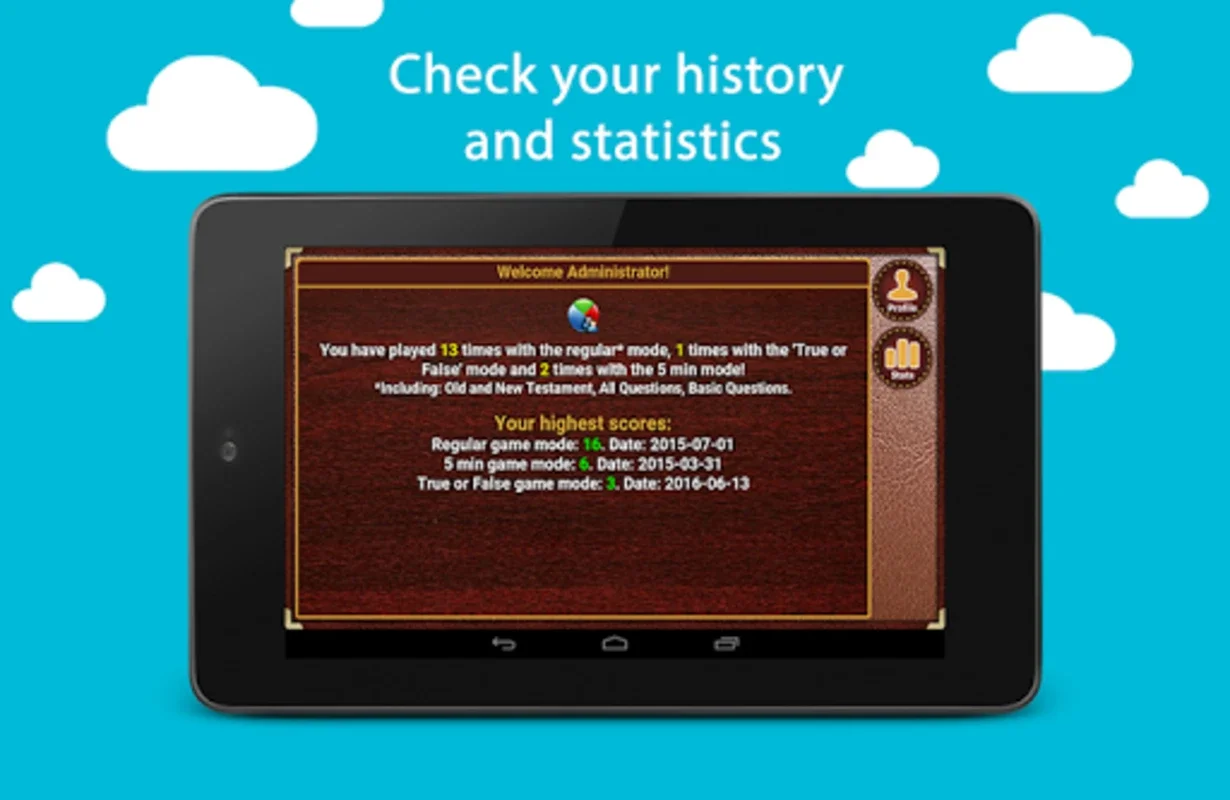 Bible Trivia for Android - No Downloading Required