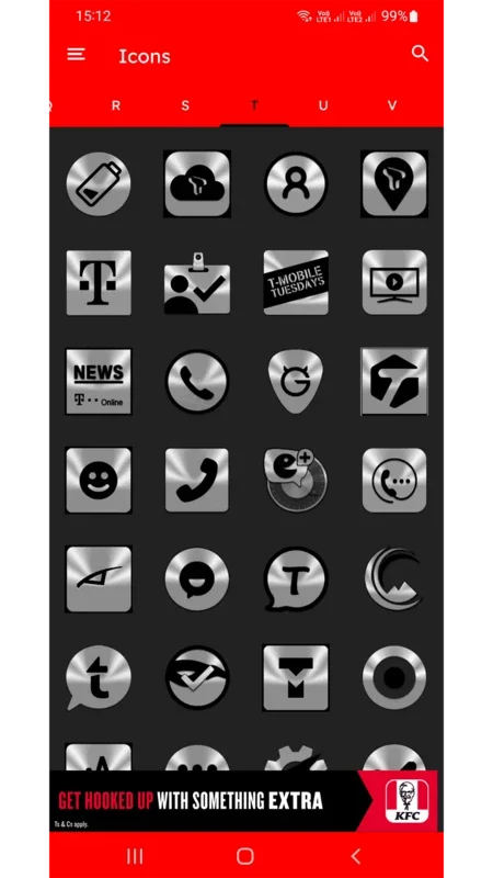 Silver and Black Icon Pack Free for Android - Customize Your Device