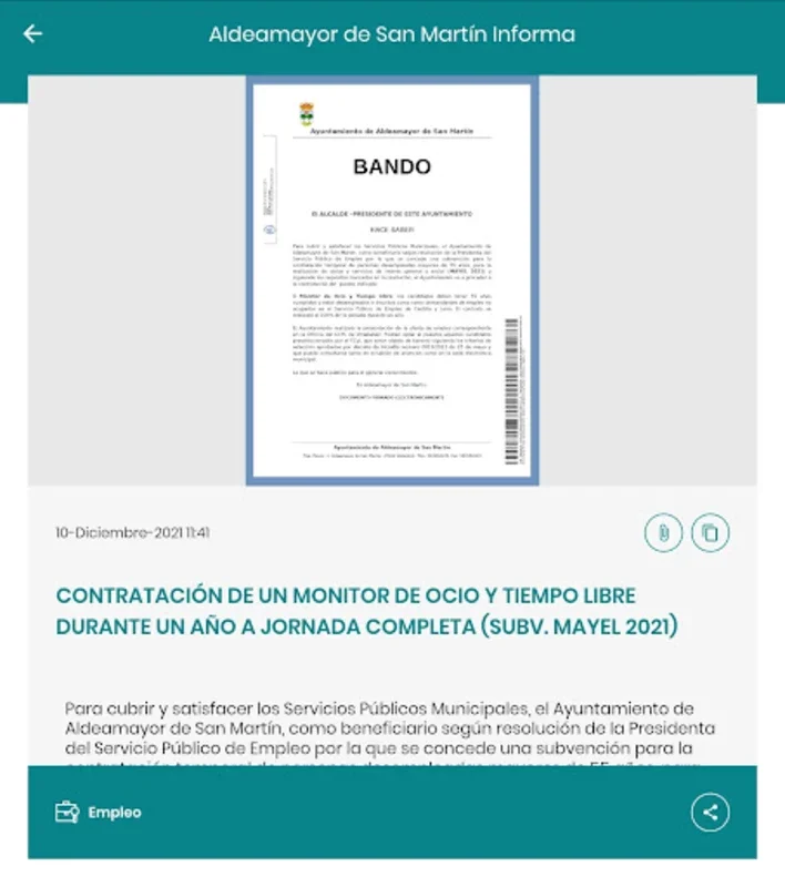 Aldeamayor de San Martín Informa for Android - Stay Informed Easily