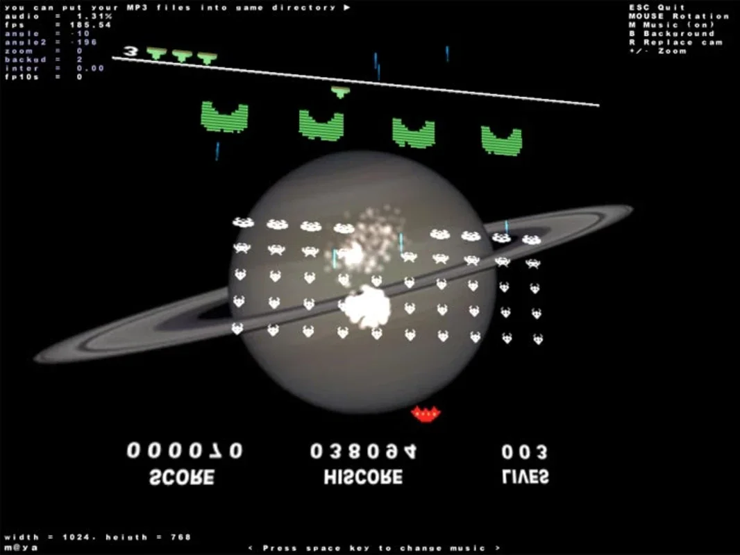 Space Invaders OpenGL for Windows - Enjoy Free Gaming