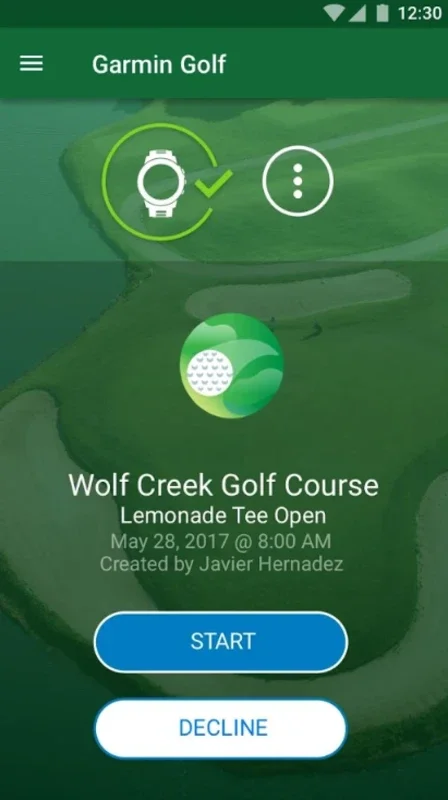 Garmin Golf for Android - Create and Play Golf Tournaments