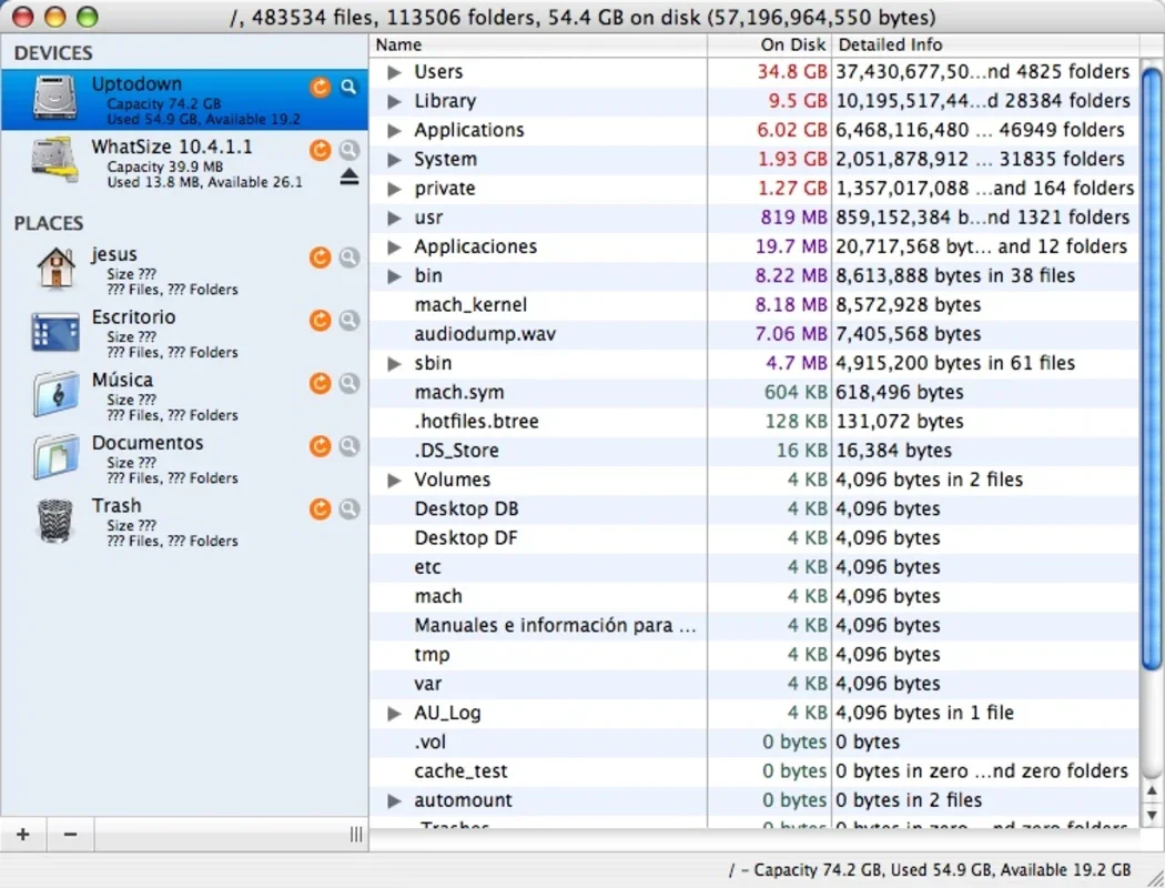 WhatSize for Mac: Analyze Hard Drive Space Numerically