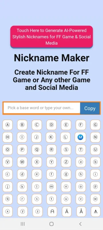 Nickname Generator - Stylish FF Name for Android