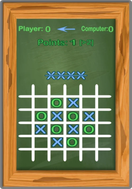 Tic Tac Toe Blackboard for Android - Engaging Board Game