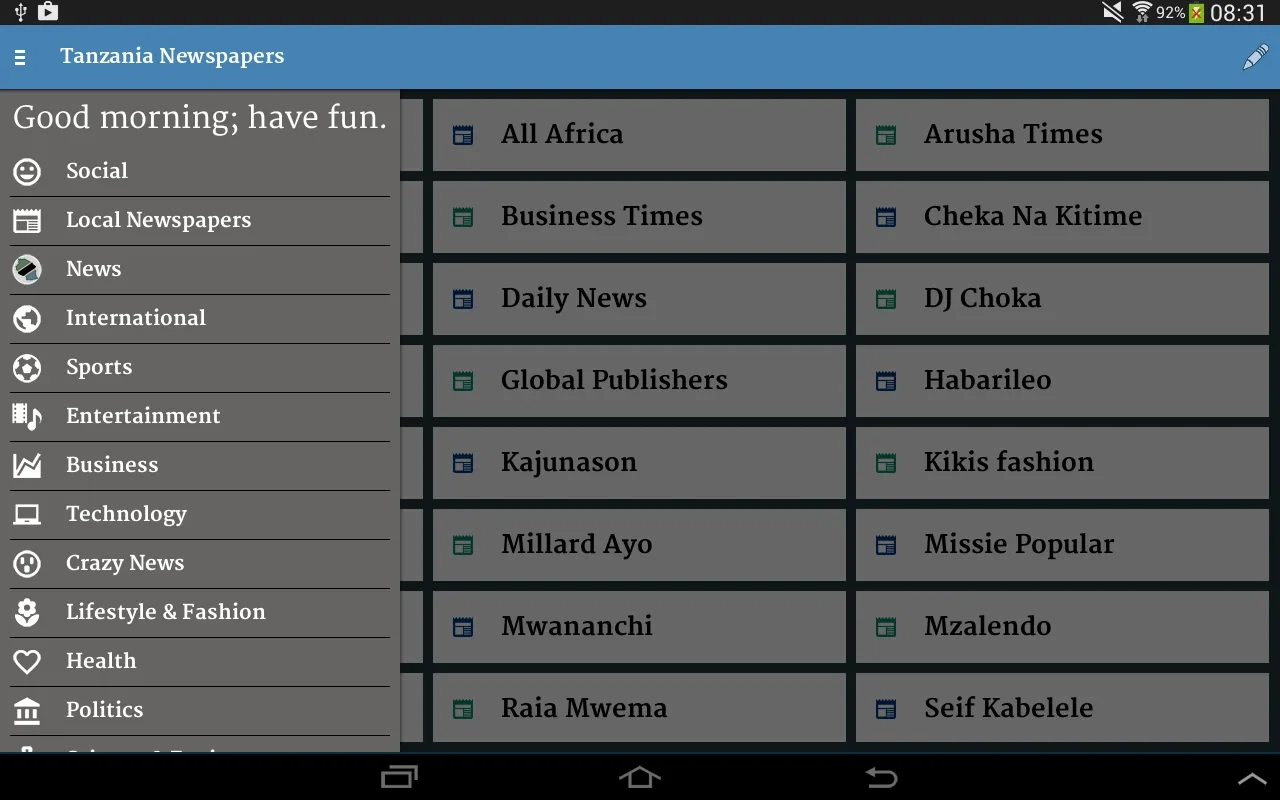 Tanzania Newspapers for Android - All Tanzanian News in One App