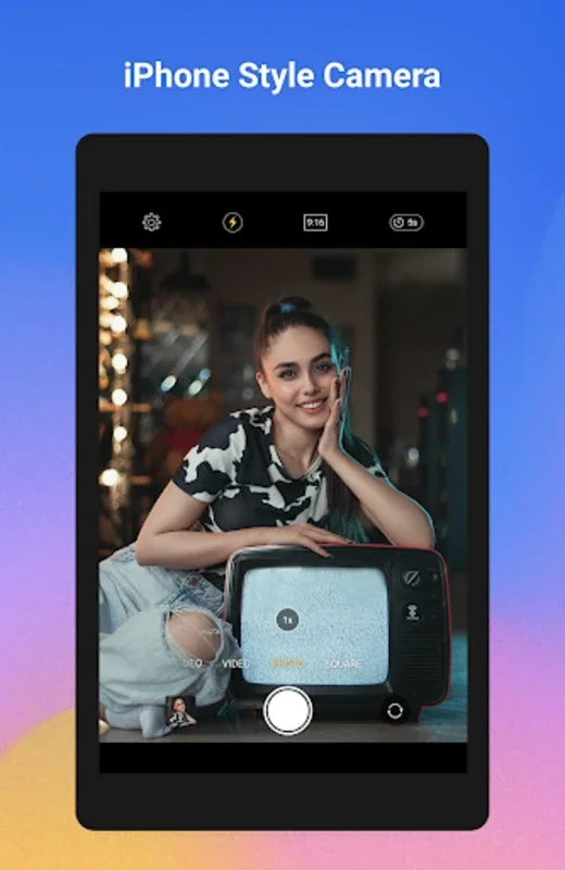 Selfie Camera for iPhone 13 for Android - Feature-Rich App