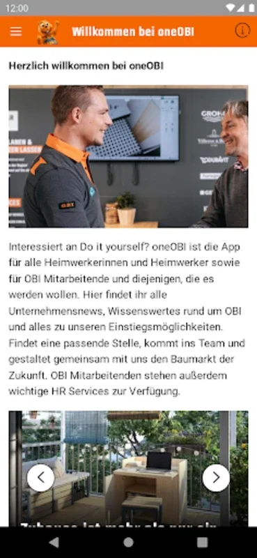 oneOBI for Android: Empowering DIY Home Improvement