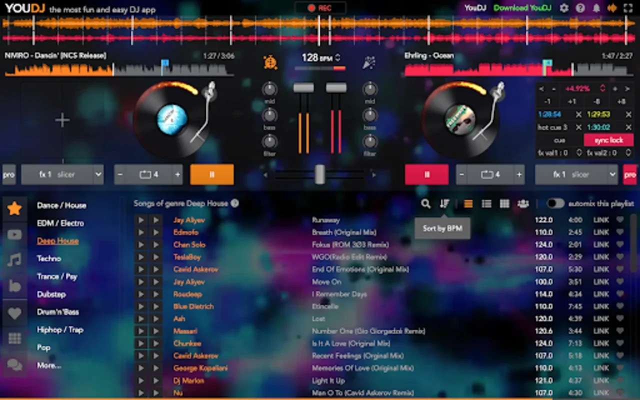 YouDJ Desktop - Intuitive Music DJ App for Android