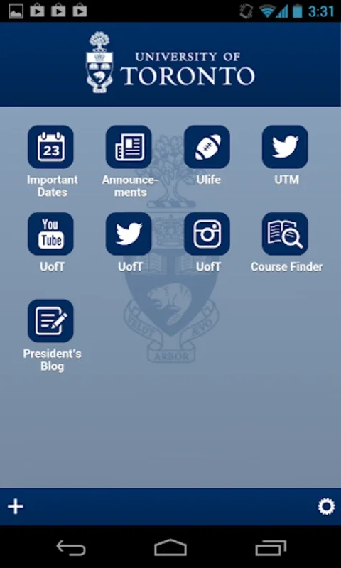 UofT Mobile for Android: Centralized University Resource Access