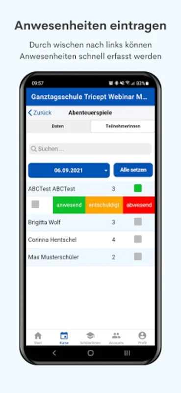 Online Ganztagsschule for Android: Real-Time Schedule Updates